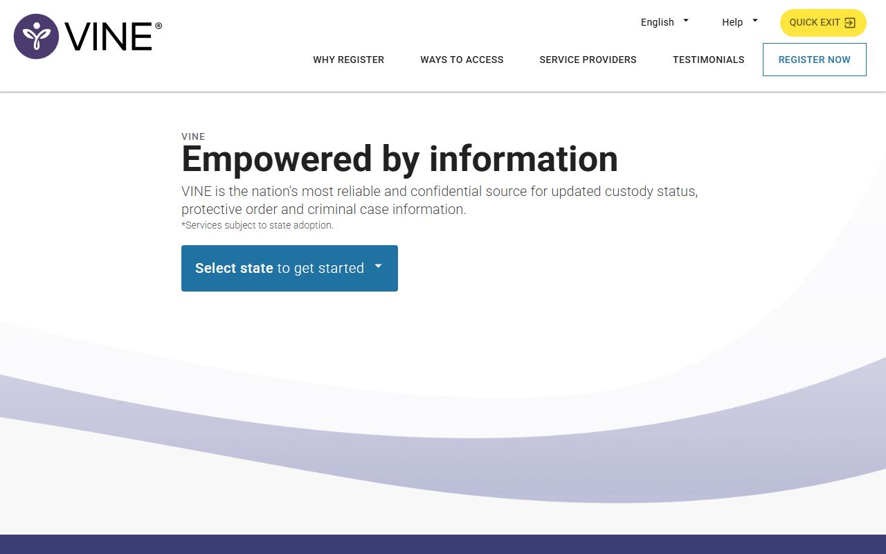 VINELink release notification system for Clackamas County